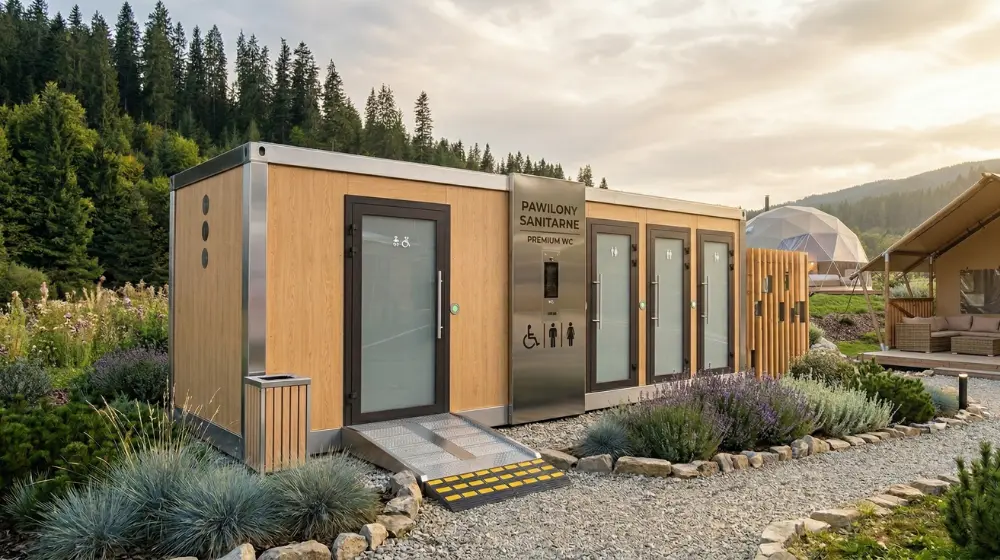Pawilony sanitarne z płyty warstwowej